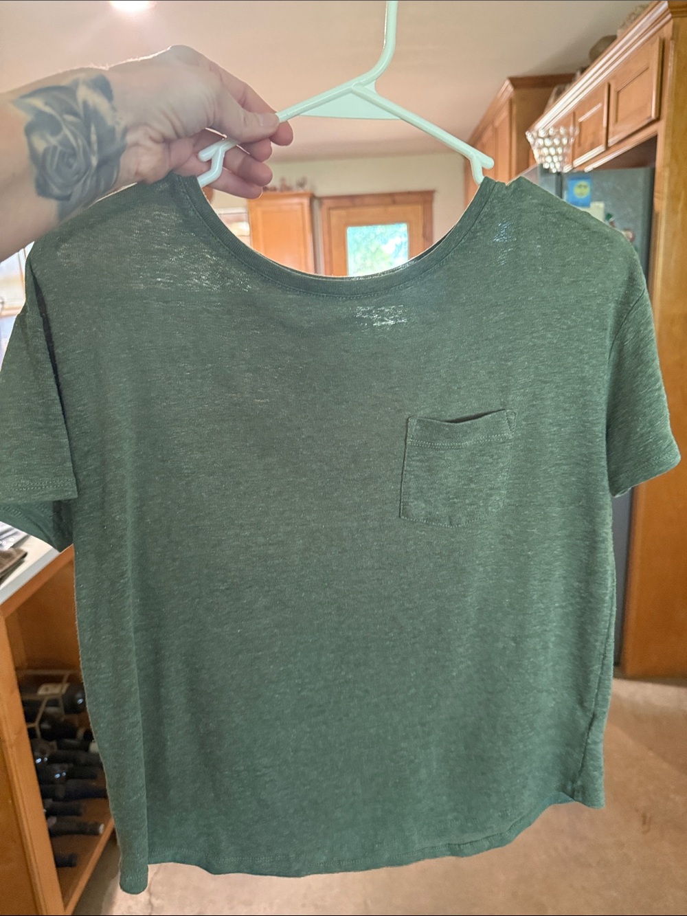 Old Navy Women's Short Sleeve Pocket Tee - Olive